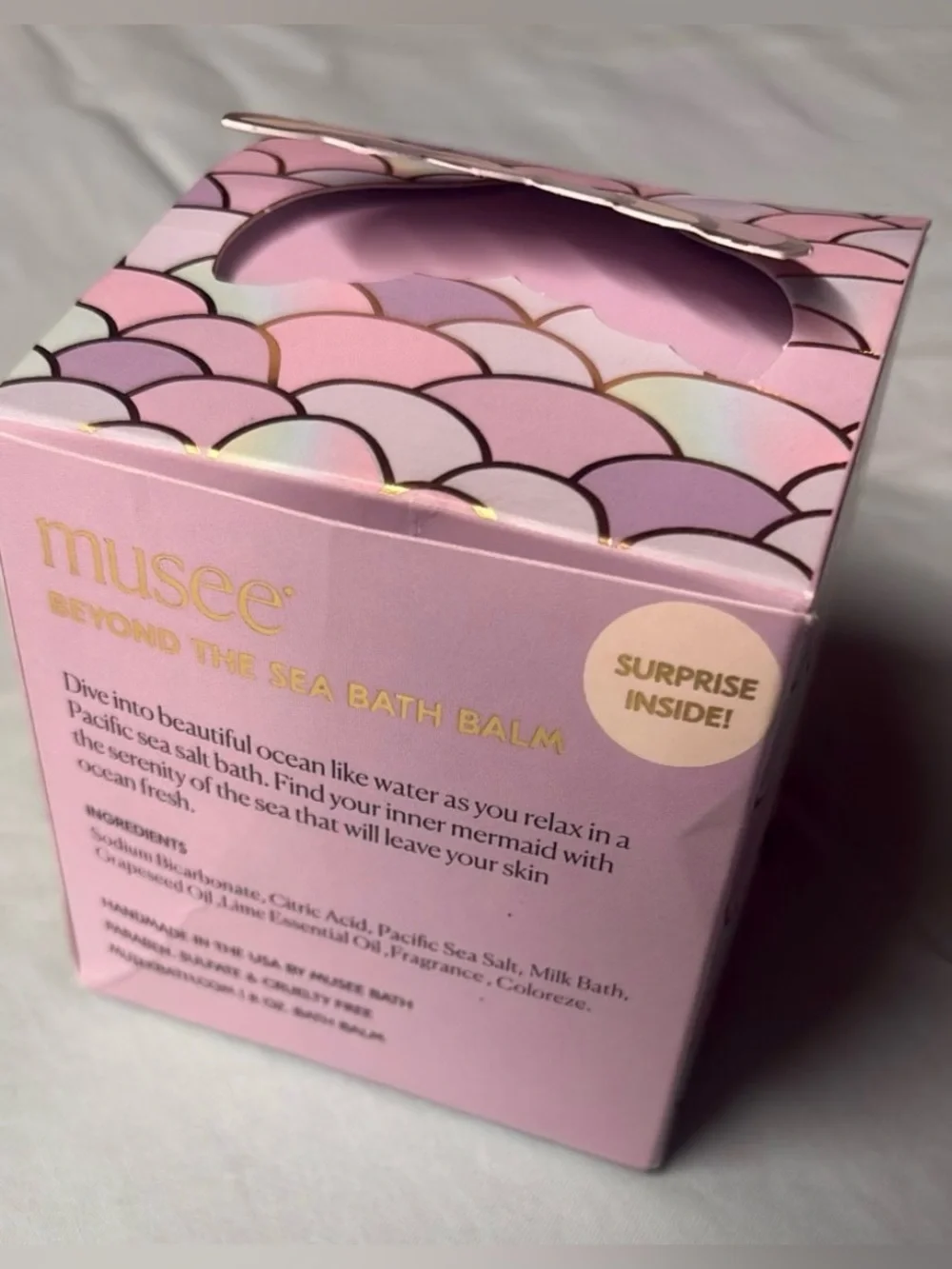 Muse Mermaid Bath Balm Set - Pink & Purple Mermaid Packaging